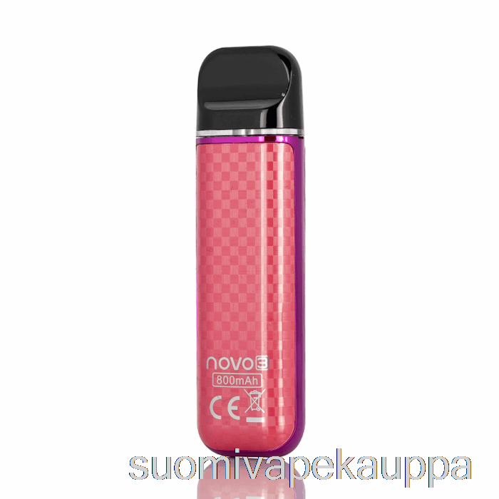 Vape Suomi Smok Novo 3 25w Pod System Purppuranpunainen Hiilikuitu
